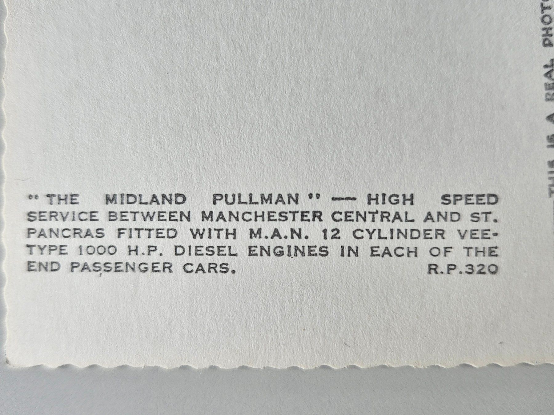 Ansichtskarten: The Midland Pullman R.P. 320 - vers 1960 – Gebraucht aus Echandens von annegug 3