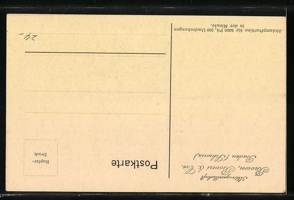 Cartes postales: Baden, Abdampfturbine der Aktiengesellsc – D'occasion à Berlin par bartko-reher 1