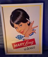 Vintage Mary Long Werbeplakat - Stilvolles Wandbild, Top!