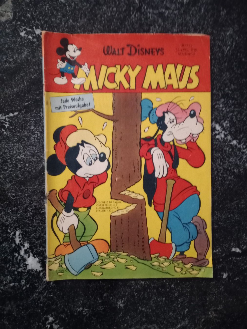 BD: Comic Micky Maus Heft Nr.16 1960 – D'occasion à Küttigen par Melisch1000