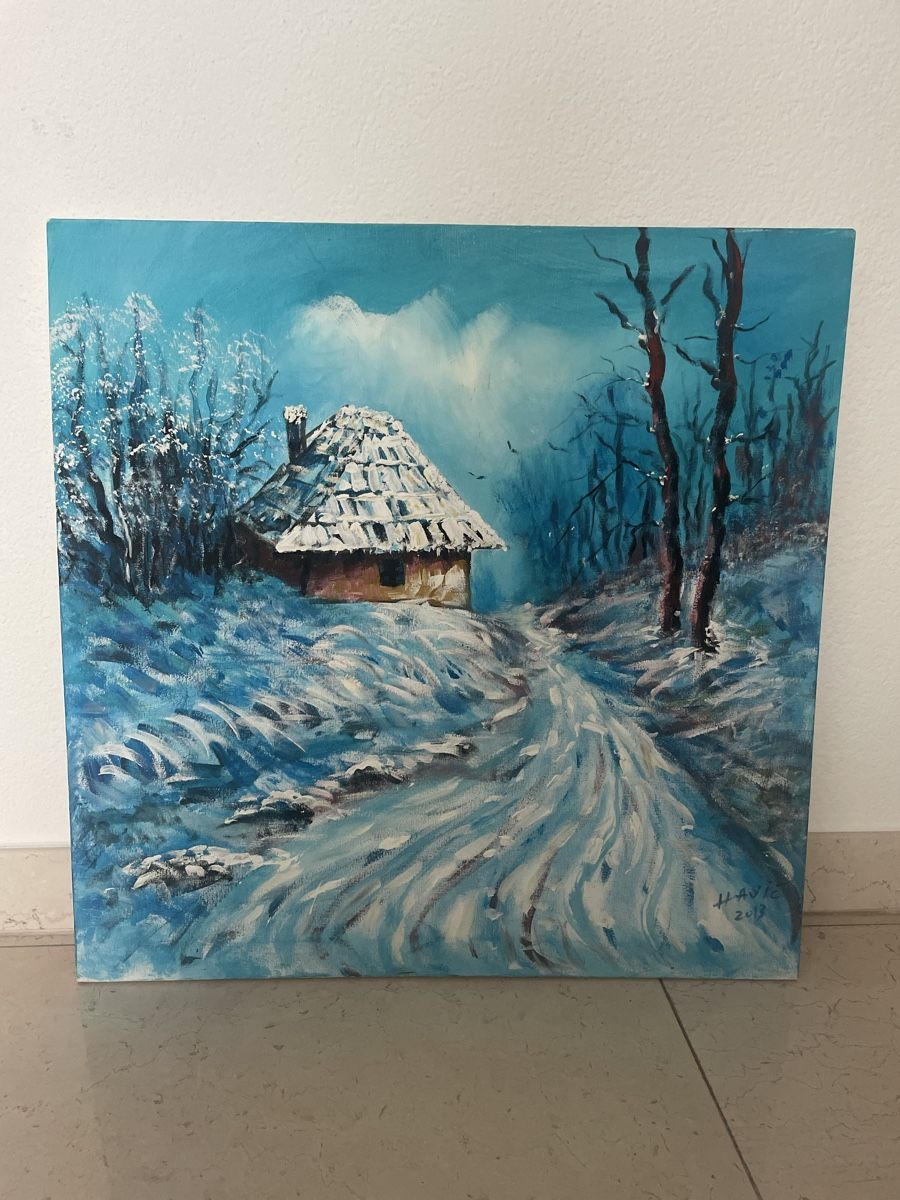 Posters & Illustrations: Serbisches Bild eines Winters – D'occasion à Wollerau par phimasado 2