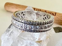 Esprit Silberring 925 mit Zirkonia - funkelnder Memoire Stil