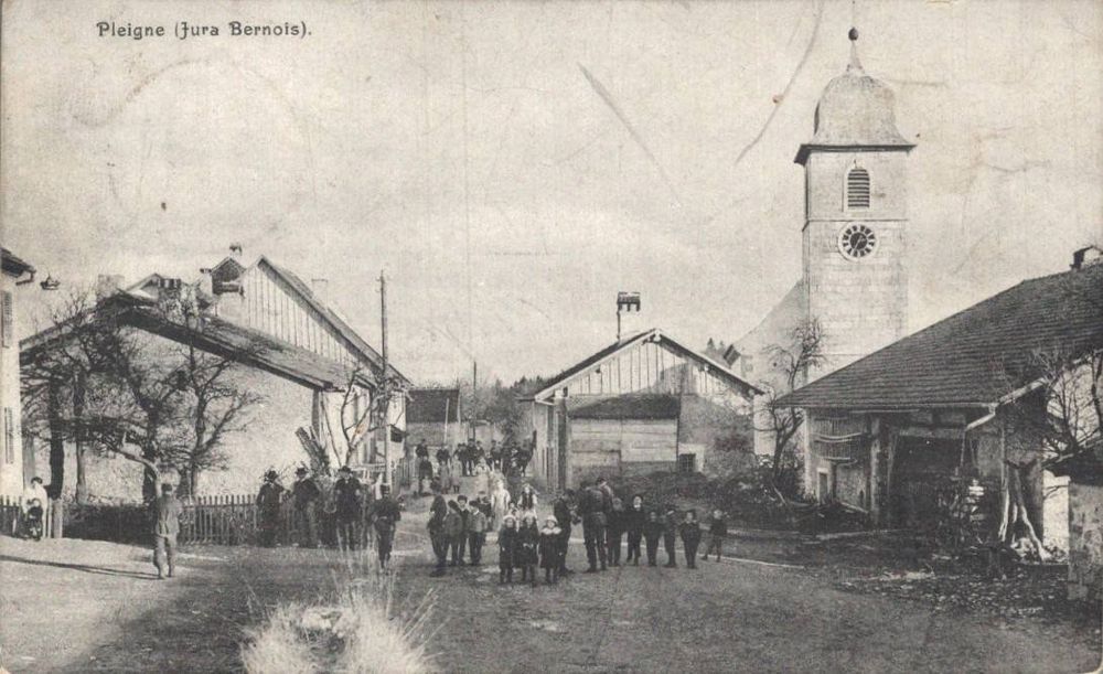 Pleigne, sehr alte Karte, Feldpost, Dorfbewohner Kaufen auf Ricardo