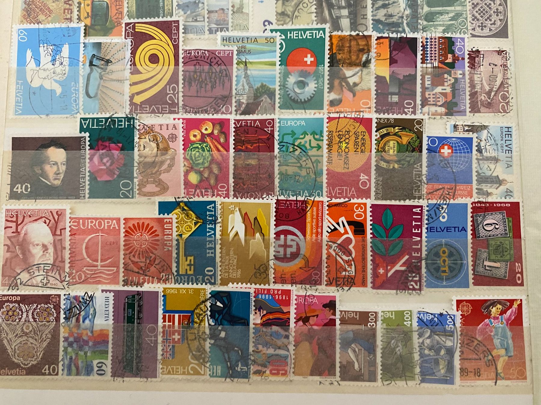 Tutti i francobolli: Briefmarken Sammlung Schweiz 80 ,stuck – Usato da matten b. interlaken venduto da jfran17 3