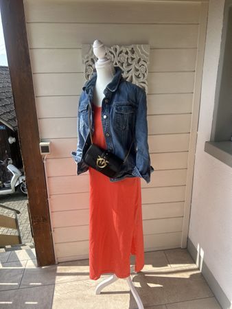 Kaffe Sommer Kleid, Orange, Grösse M, Top Zustand!