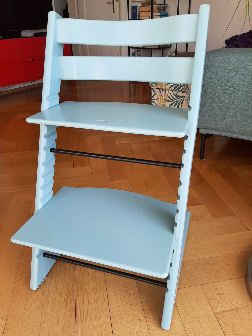 Stokke Seggioloni: Stokke Tripp Trapp, hellblau – Usato da Zürich venduto da Chrishol