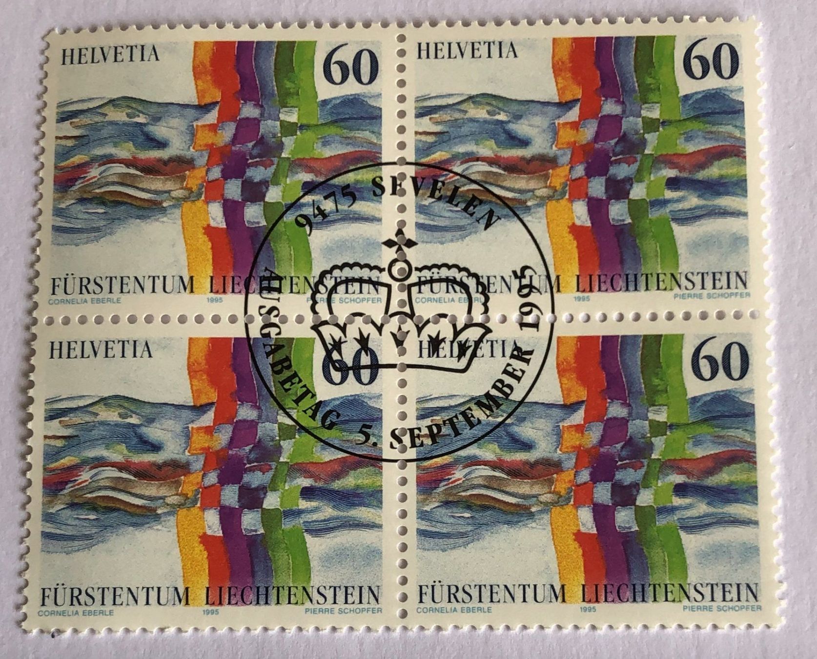 Tutti i francobolli: 4 er Block Nr.886 mit Vollstempel Bern – Usato da Aarau venduto da Billa007