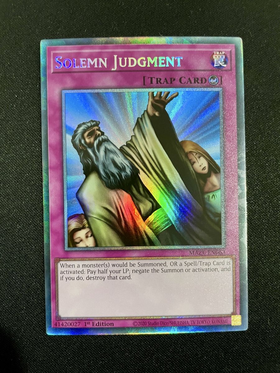 Yugioh Carte collezionabili: Yu-Gi-Oh! Solemn Judgment Collector Rare – Nuovo (secondo la descrizione) da Zürich venduto da MatCollection