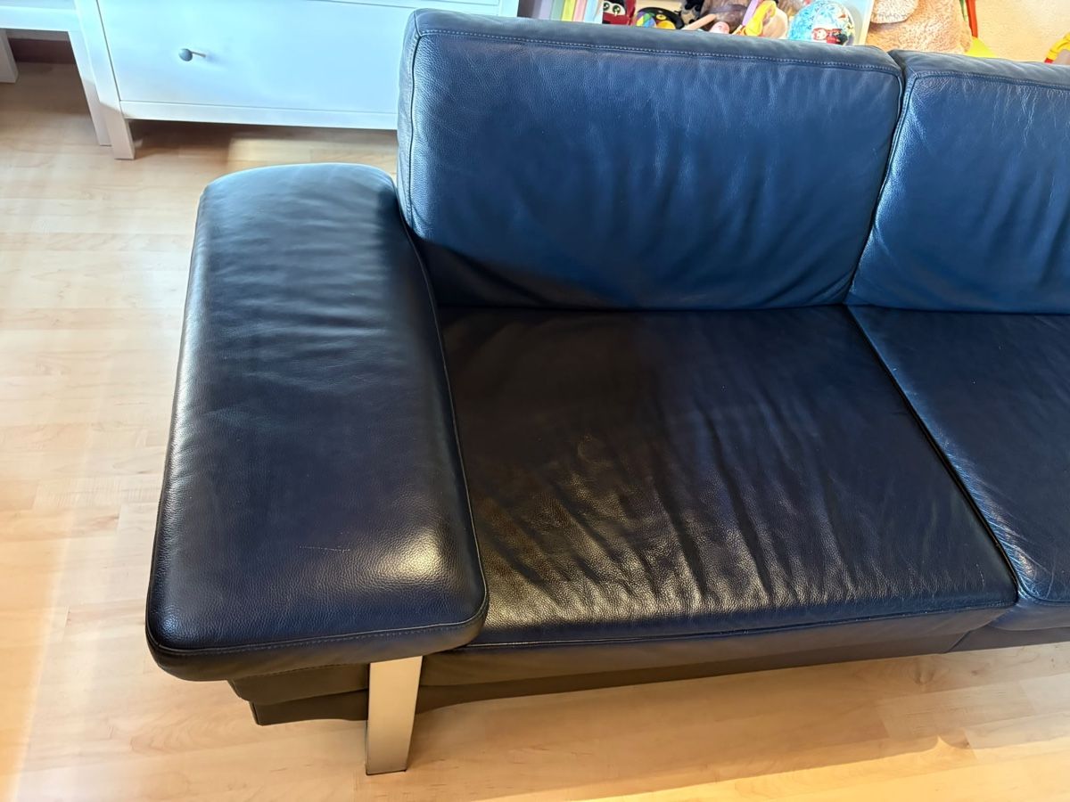 Sofas: Sofa Leder dunkelblau  – Gebraucht aus Kölliken von Michi180 5