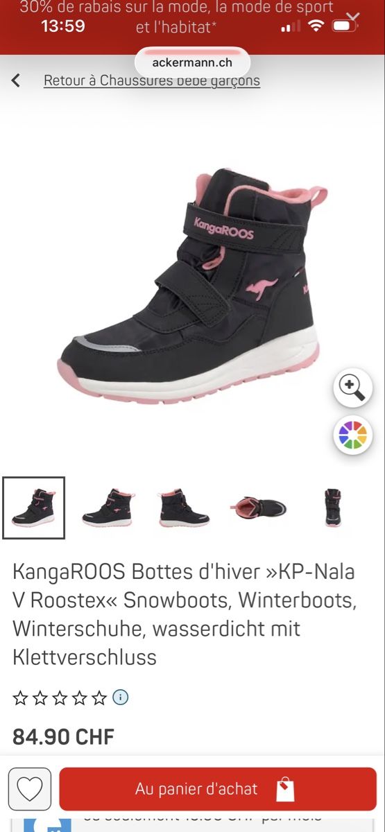 Schuhe für Mädchen: Kangaroos Kp-Nala roostex hiver Taille 32 – Neu (gemäss Beschreibung) aus Orbe von Perriard1 4