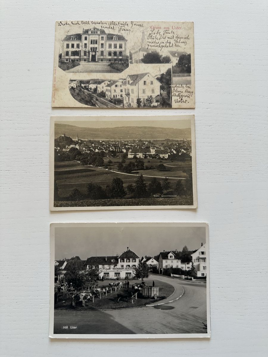 Cartes postales: 3 antike Postkarten Uster – D'occasion à Rapperswil SG par Cecilia61