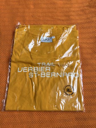 Gelbes T-Shirt TRAIL VERBIER ST-BERNARD Gr. XL neuwertig