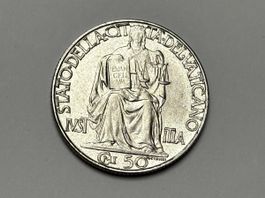 Pièce Vatican 1942 - 50 Lire - Belle occasion à saisir!