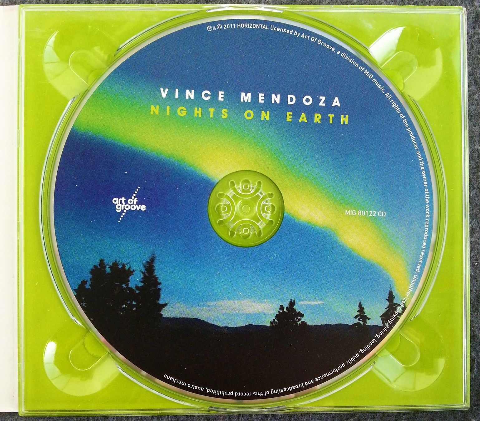 CD: CD VINCE MENDOZA - NIGHTS ON EARTH, 2011 – Usato da Oberriet SG venduto da Manick 2