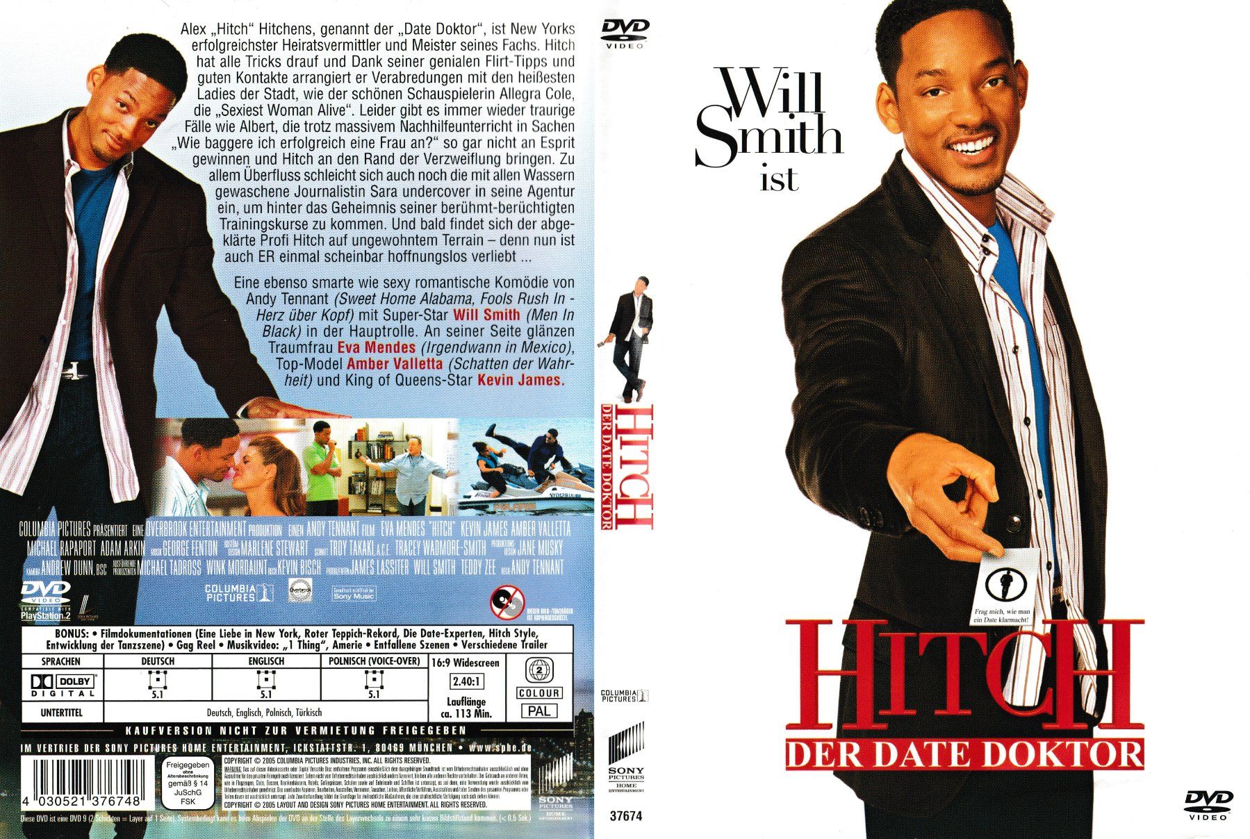 Alle DVDs: DVD - Hitch – Der Date Doktor – Gebraucht aus Langnau am Albis von MediaRescuerKeLoX