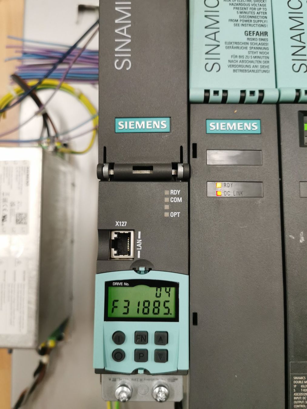 Siemens Componenti elettronici: Siemens Sinamics Power Module, Control Unit & DC Link! (48) – Usato da Niederlenz venduto da Chevy_V8 4