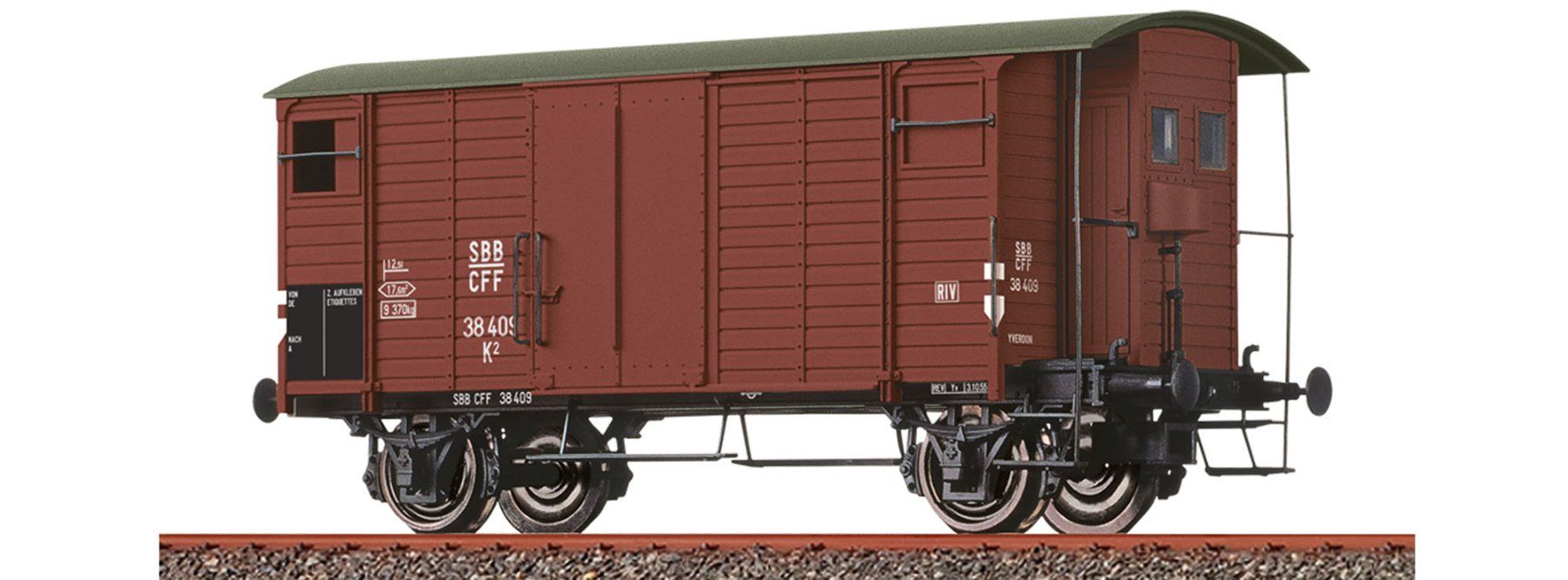 Brawa Modellini di ferrovie: BBrawa 47892 SBB gedeckter Güterwagen K2 35428 – Nuovo (secondo la descrizione) da Derendingen venduto da Benfis