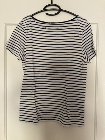 Shirt Street One gestreift marine/weiss Grösse 38 guter Zust