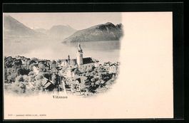 Vitznau, Teilansicht mit Seeblick aus de