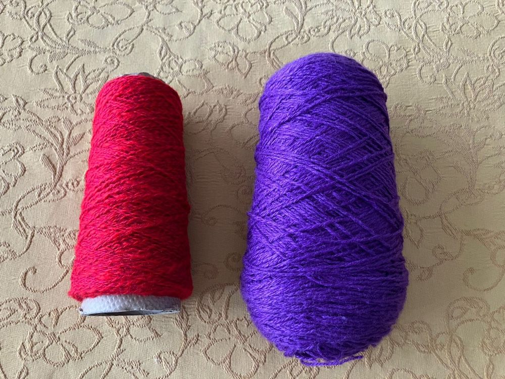 Set di 14 fili di filo da ricamo rosso, 120 yards, filo per ricamo a punto croce, ideale per braccialetti dell'amicizia e ricamo