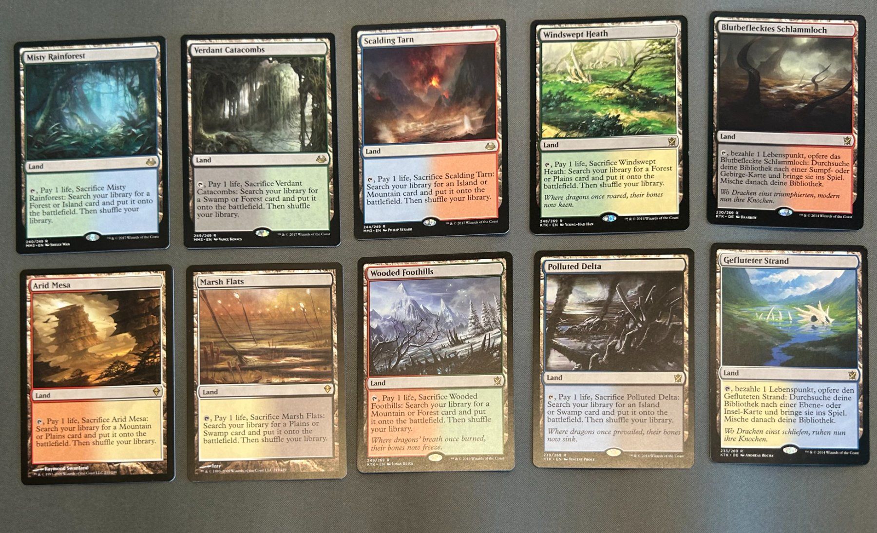 Magic The Gathering Carte collezionabili: MtG Fetchland Set – Usato da Dübendorf venduto da Baloo81