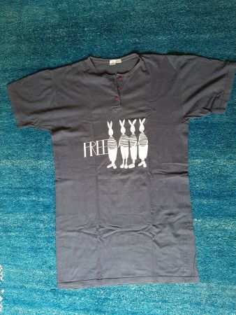 Nachthemd / Sleepshirt Blau