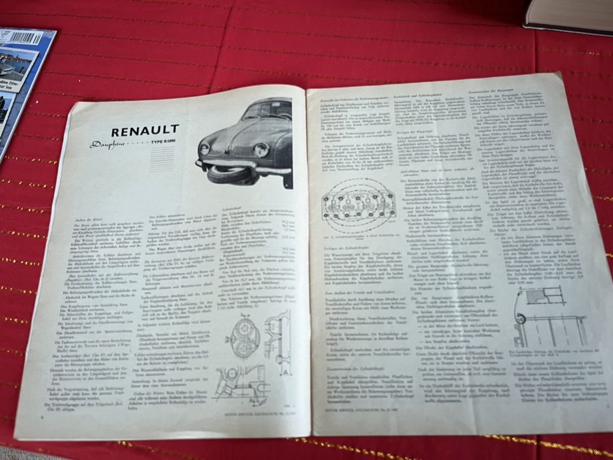 Renault Dokumente: Motor Service/Renault/1959/Oldtimer/Dauphine – Gebraucht aus hunzenschwil von Oldipark 1
