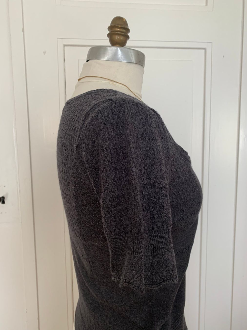 T-shirt: Noa Noa Strick Shirt grau Gr. XS – Usato da Thun venduto da Crown7 3