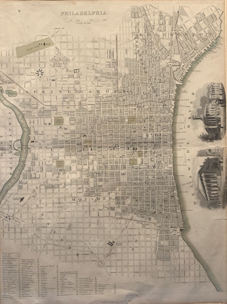 Incisioni: Plan de PHILADELPHIA USA – Usato da Veytaux venduto da Latourelle 3