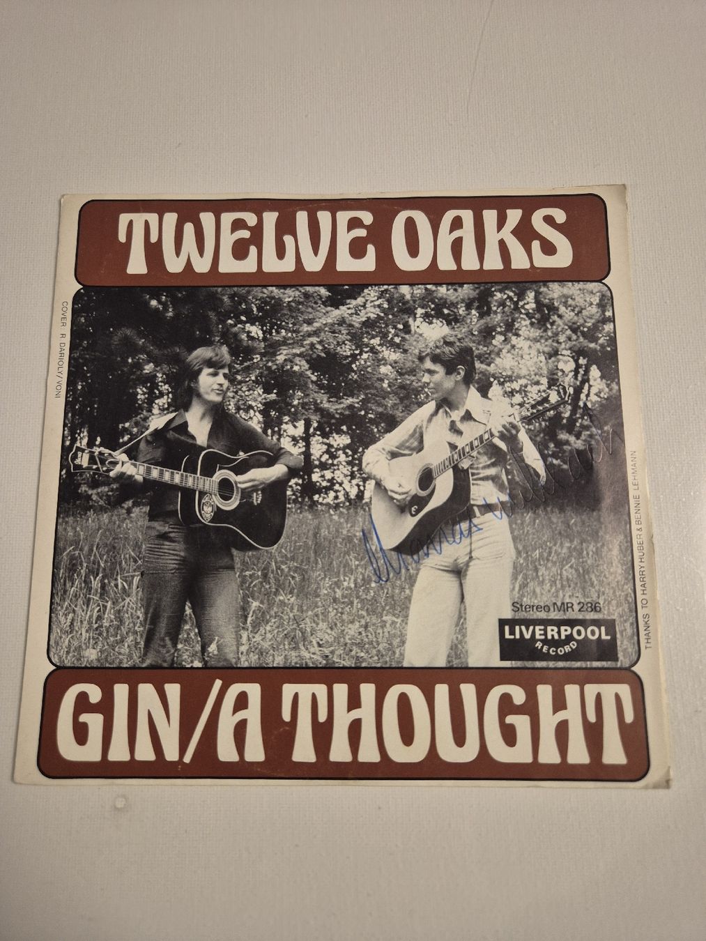 Dischi in vinile: Twelve Oaks  - Gin / A Thought - Single 7 , CH – Nuovo (secondo la descrizione) da Uster venduto da newwave0