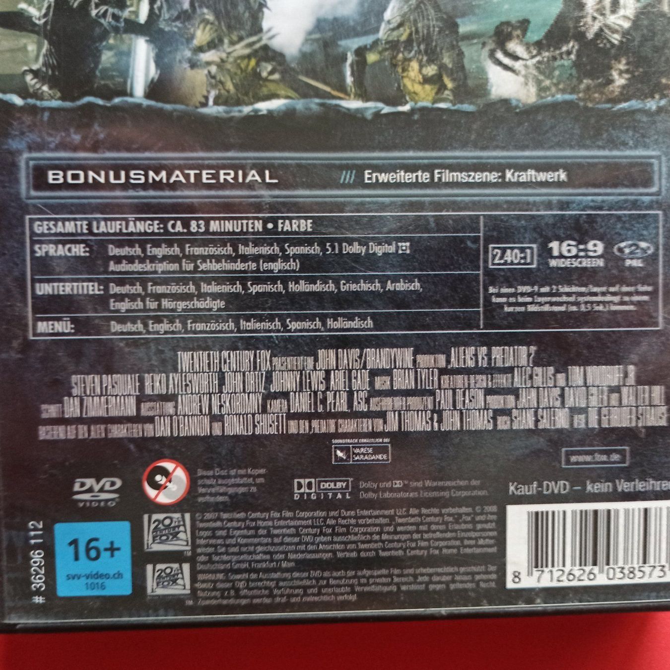 Alle DVDs: Aliens vs. Predator 2 – Gebraucht aus Dübendorf von kb86_MOVIE 2