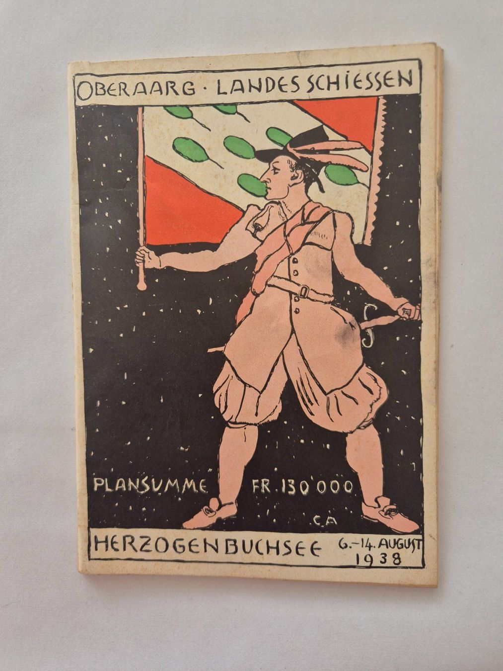 Bücher: Oberaarg. Landesschiessen Herzog-Buchsee 1938 Programm – Gebraucht aus Langendorf von zvonu161