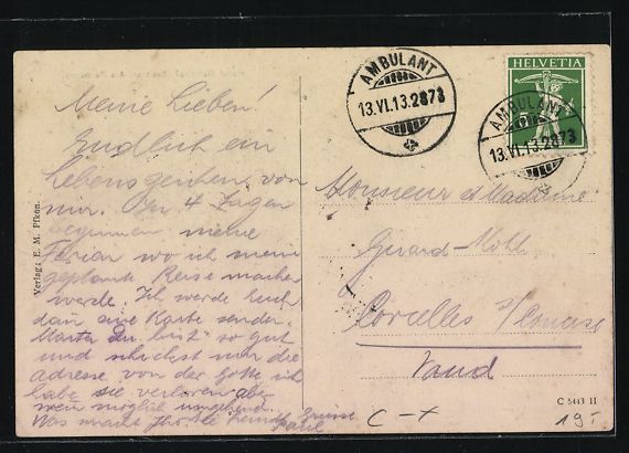 Cartoline postali: Pfäffikon, Hotel Bahnhof Alb. Reimann,  – Usato da Berlin venduto da bartko-reher 1