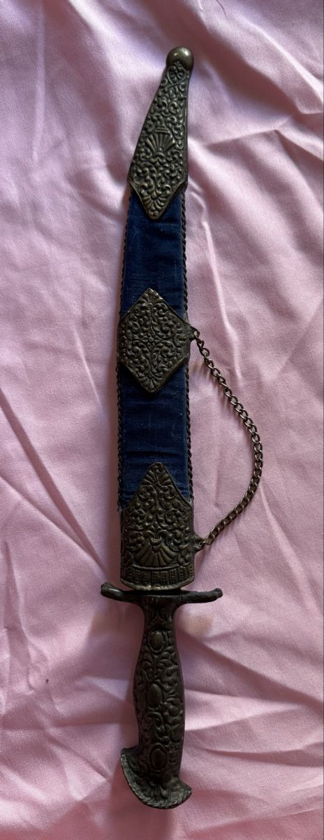 Posate: Dolch mit Scheide orientalisch verziert antik ca. 32cm – Usato da Biel/Bienne venduto da Katja01112 9