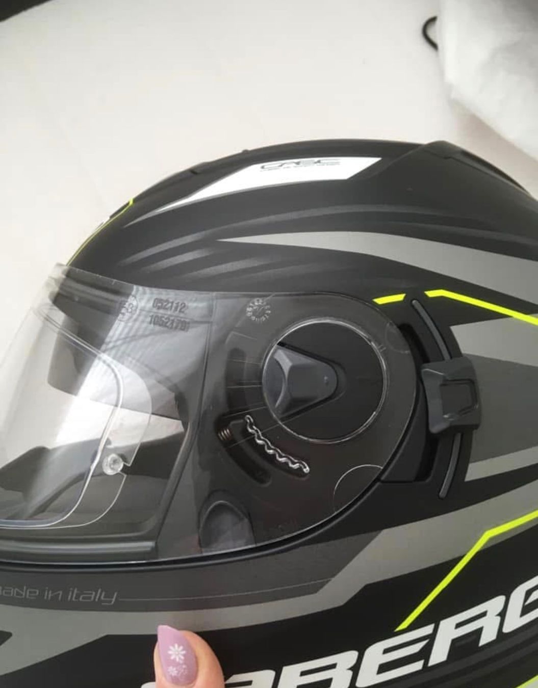 Casques & visières: Caberg Helm Motorrad Integralhelm Grösse S schwarz – D'occasion à Amriswil par jul_2mnh 2