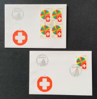 🇨🇭1998 2 FDC 1er jour « EUROPA - FÊTE NATIONALE «