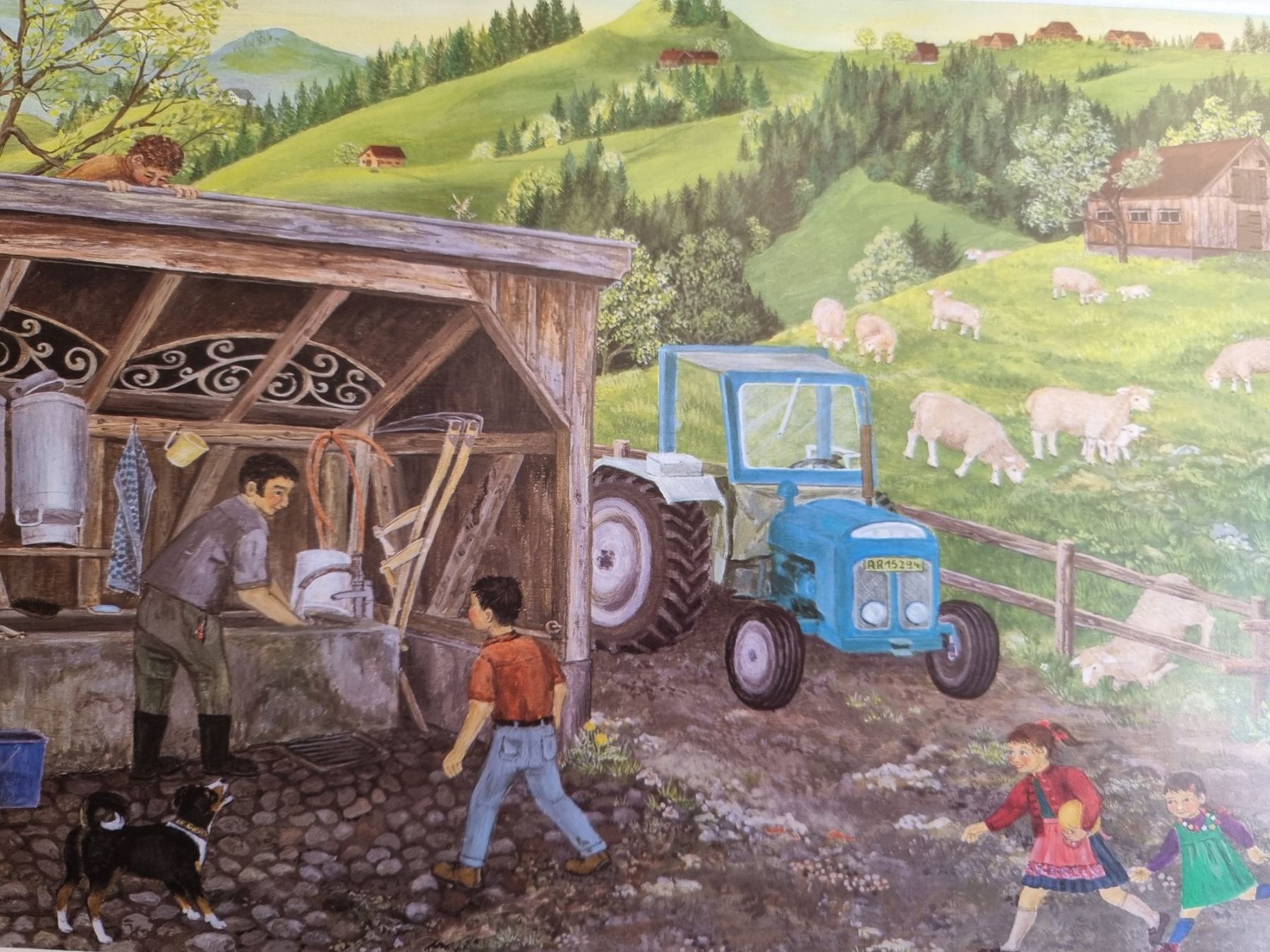 Poster & Bilder: FLÖCKLI DAS GEISSLEIN BILD VON LILLY LANGENEGGER – Gebraucht aus Gersau von grafik-kunst 1