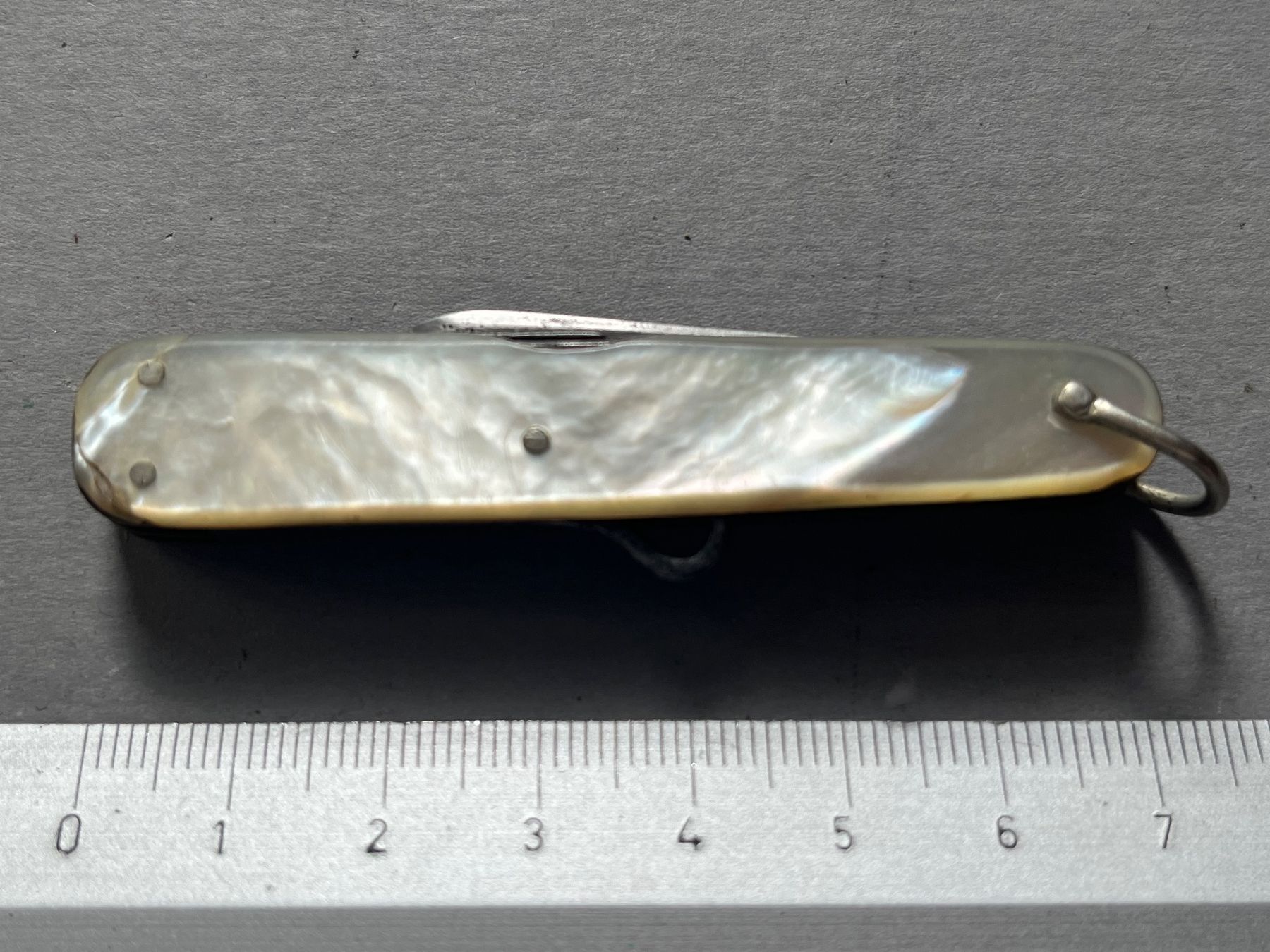 Taschenmesser: Antikes Perlmutt-Sackmesser 71 mm – Gebraucht aus Zürich von FV.vintage 7