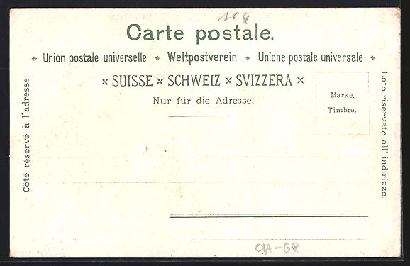 Cartoline postali: Lithographie St. Moritz, Panorama – Usato da Berlin venduto da bartko-reher 1