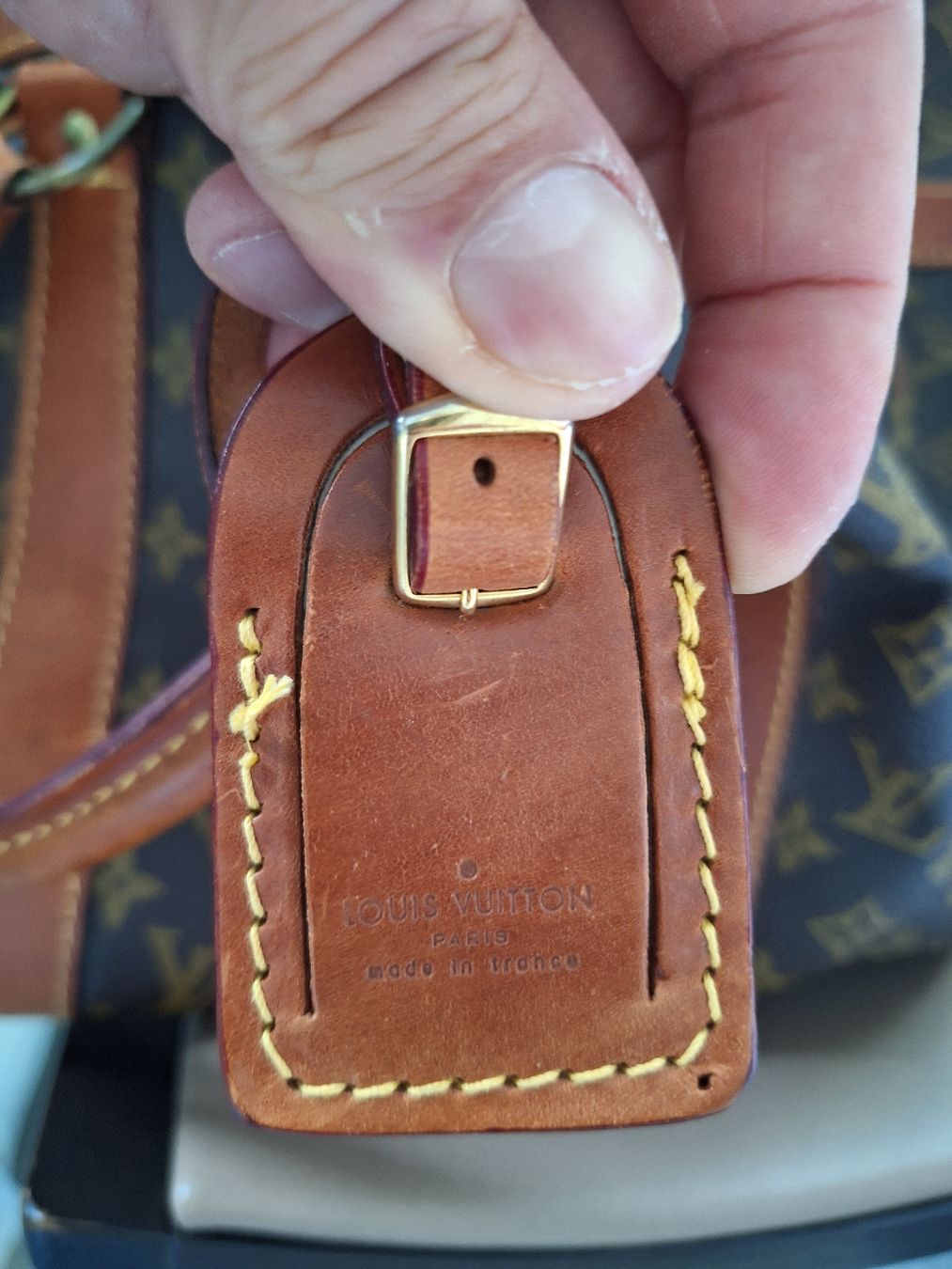 Louis Vuitton Taschen: Borsa Louis Vuitton Keepall 45 Monogram Tela Marrone Usata – Gebraucht aus Colla von ali_j8dj 4
