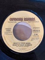 Roger Cook - What's You Name, What's Your Number / US 1977