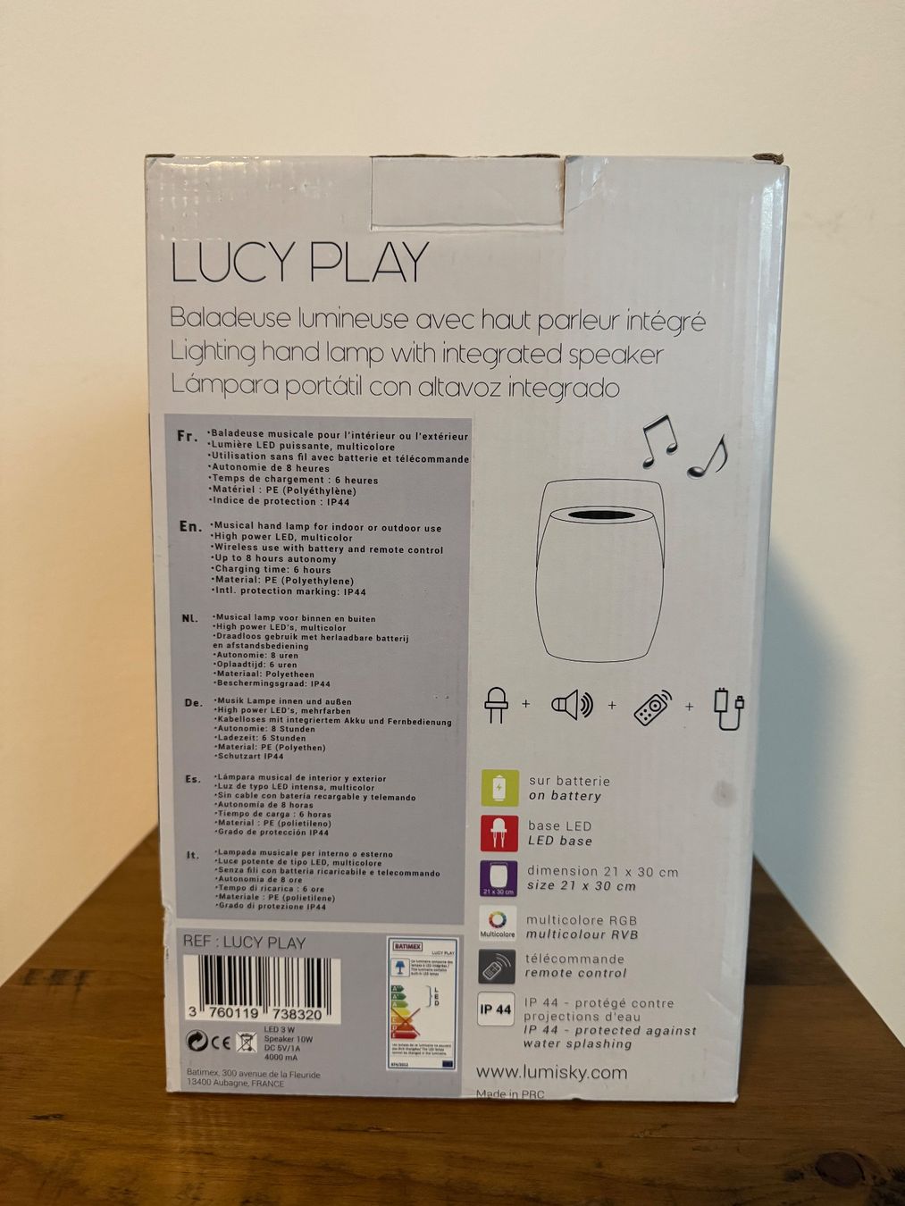 Lautsprecher: Haut Parleur Lumisky Lucy Play – Gebraucht aus Chambésy von Sana-292 2
