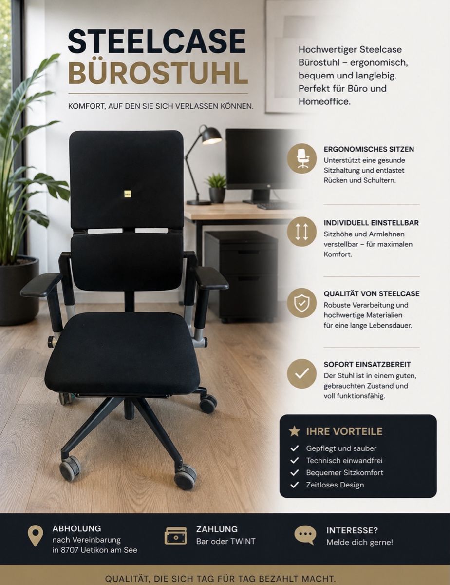 Steelcase Sedie: Steelcase – Usato da Mönchaltorf venduto da tex-52