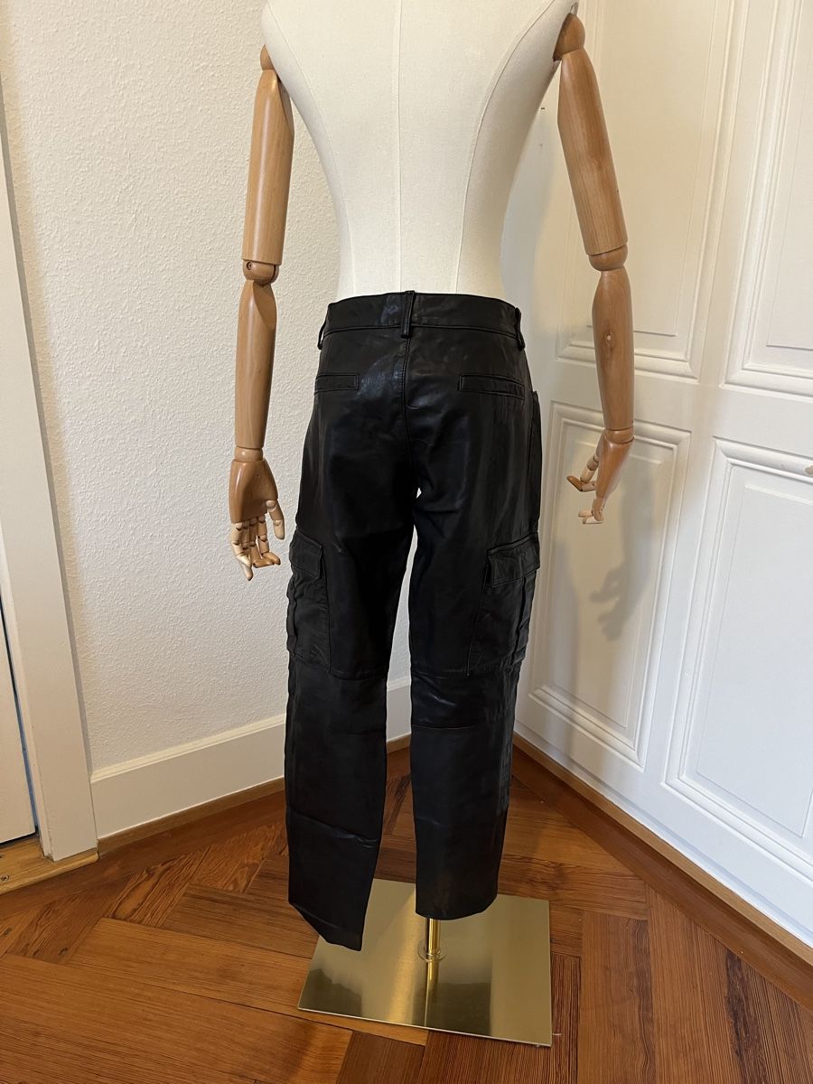 Maje Pantaloni: MAJE Leather Cargo Pants Black Size 40 - Great Style! – Usato da Mies venduto da Nib2011 4