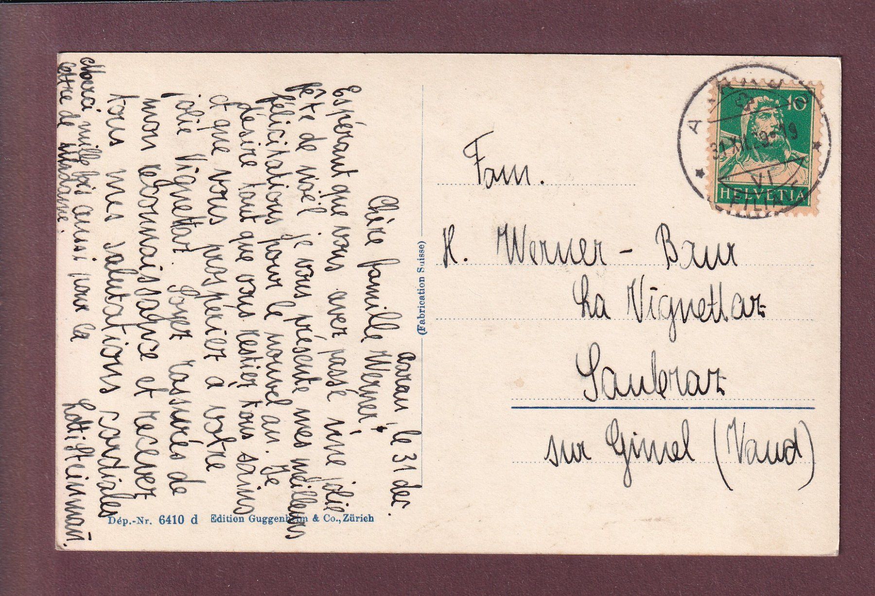 Cartes postales: AARAU - Genralansicht - 1929 – D'occasion à Pully par nicecards 1