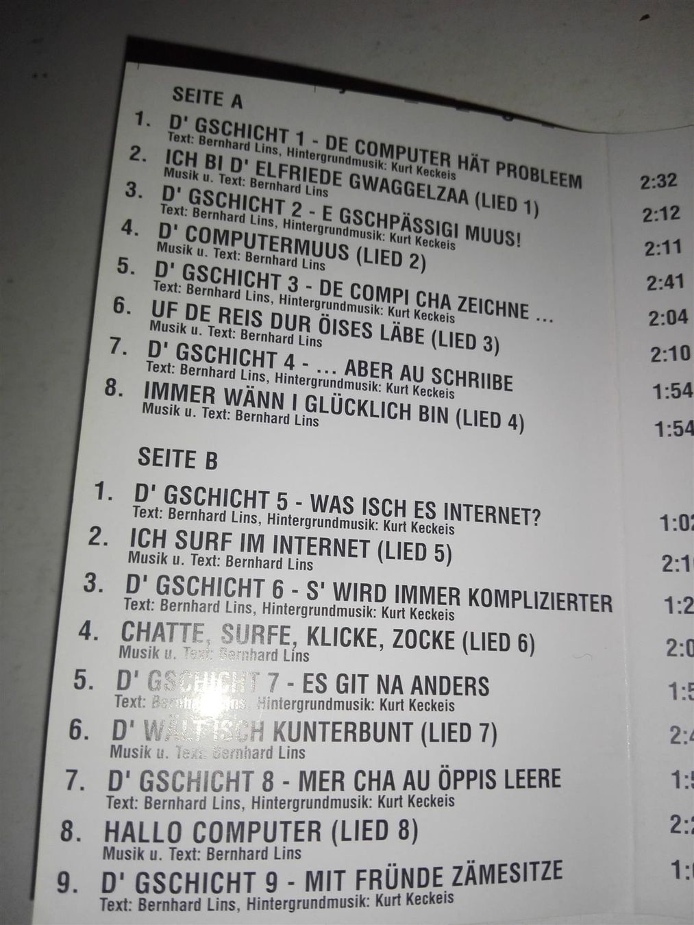 Musicassette: Der kleine Riese und sein Computer – Usato da St. Gallen venduto da elk2020 4