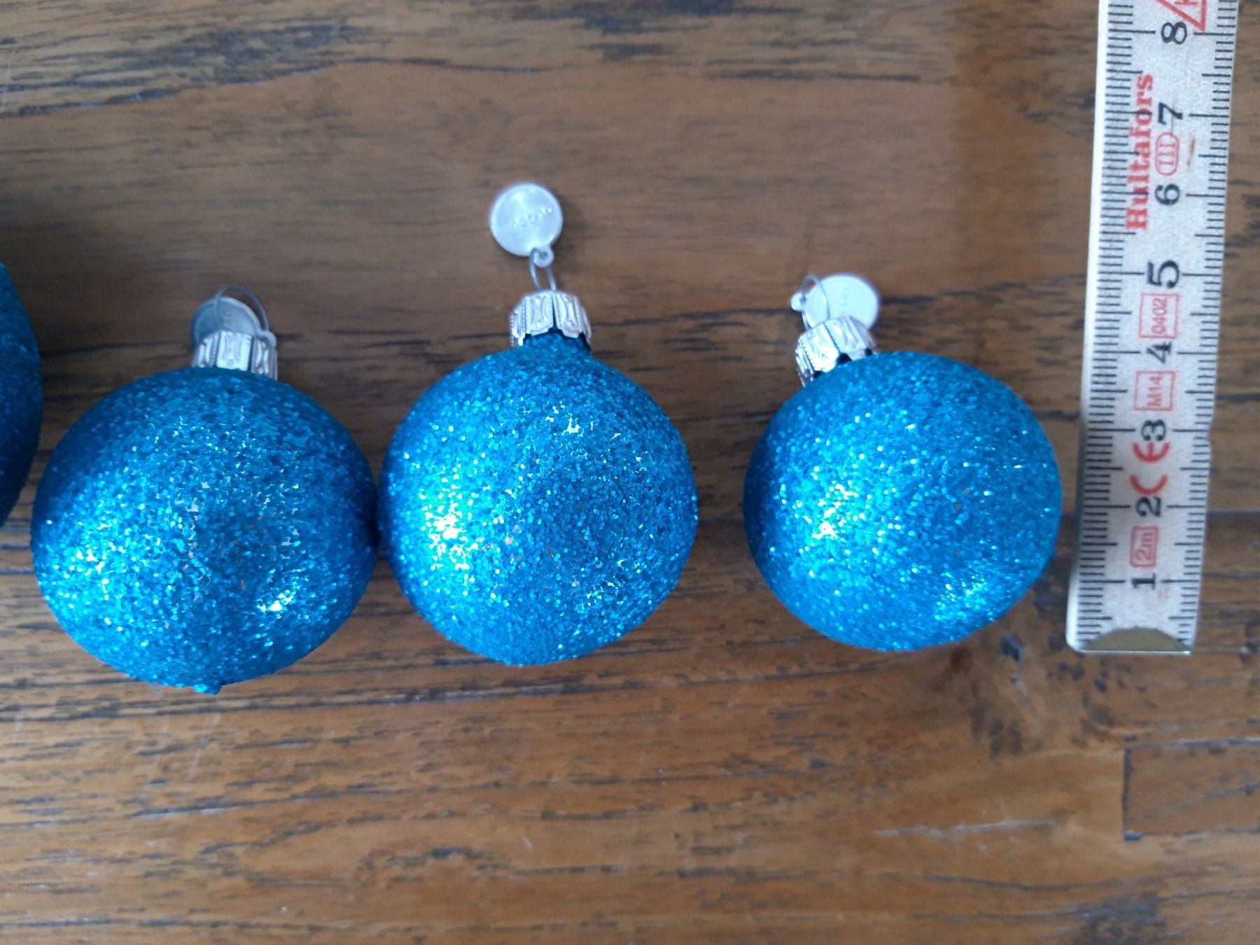 Globus Tutte le decorazioni: 5 Türkis Glitzer Globus Weihnachtskugel Christbaumschmuck – Usato da Feuerthalen venduto da tanatha_st 1
