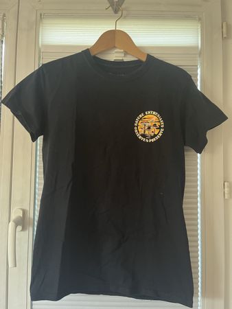 T-Shirt Schwarz Grösse S mit Pilz Print