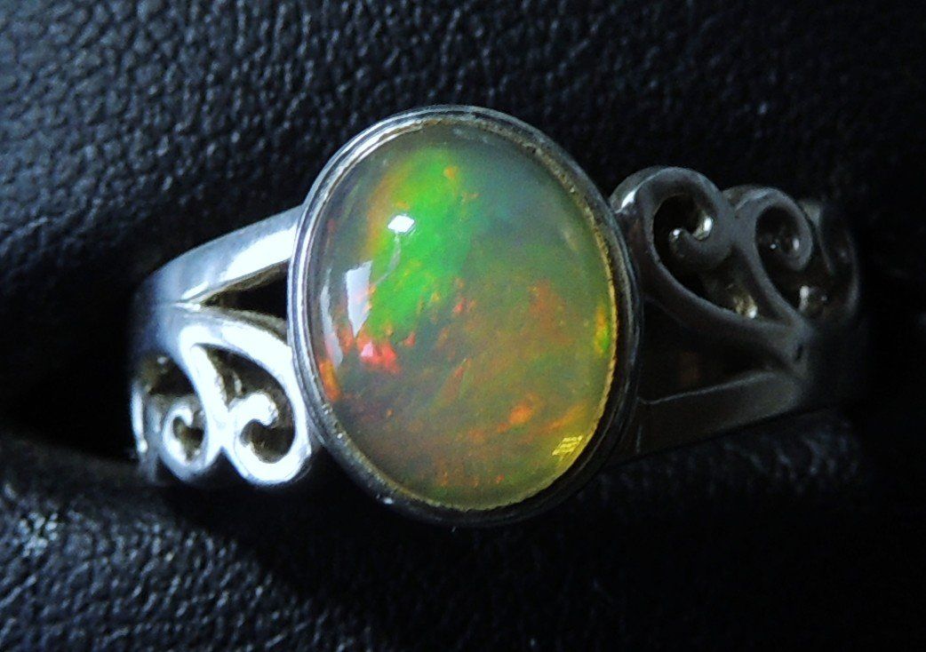 Anelli: Opal Silber 925 Fingerring Gr. 54 – Usato da Waldenburg venduto da schaller707 2