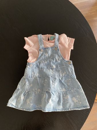 Disney Baby Jeans Kleid mit T-Shirt, Grösse 80, Neu!